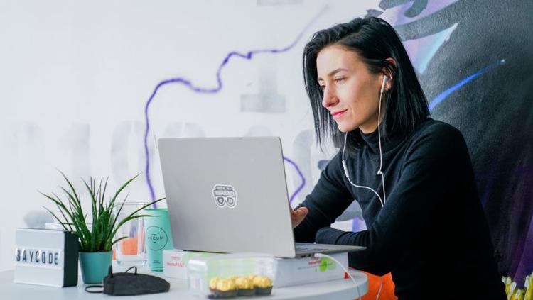 Fokus auf Teilnehmerin