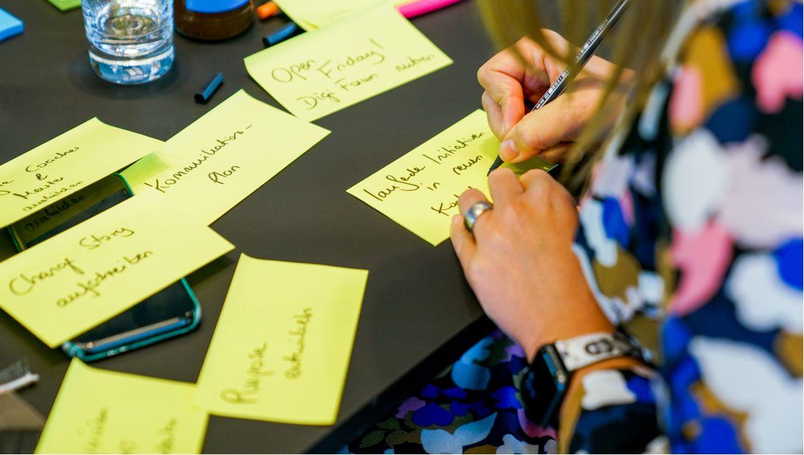 Fokus auf Post-its