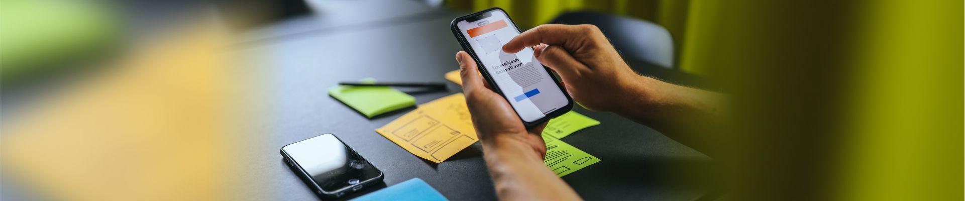 Seminar-Teilnehmer erstellt einen digitalen Prototypen